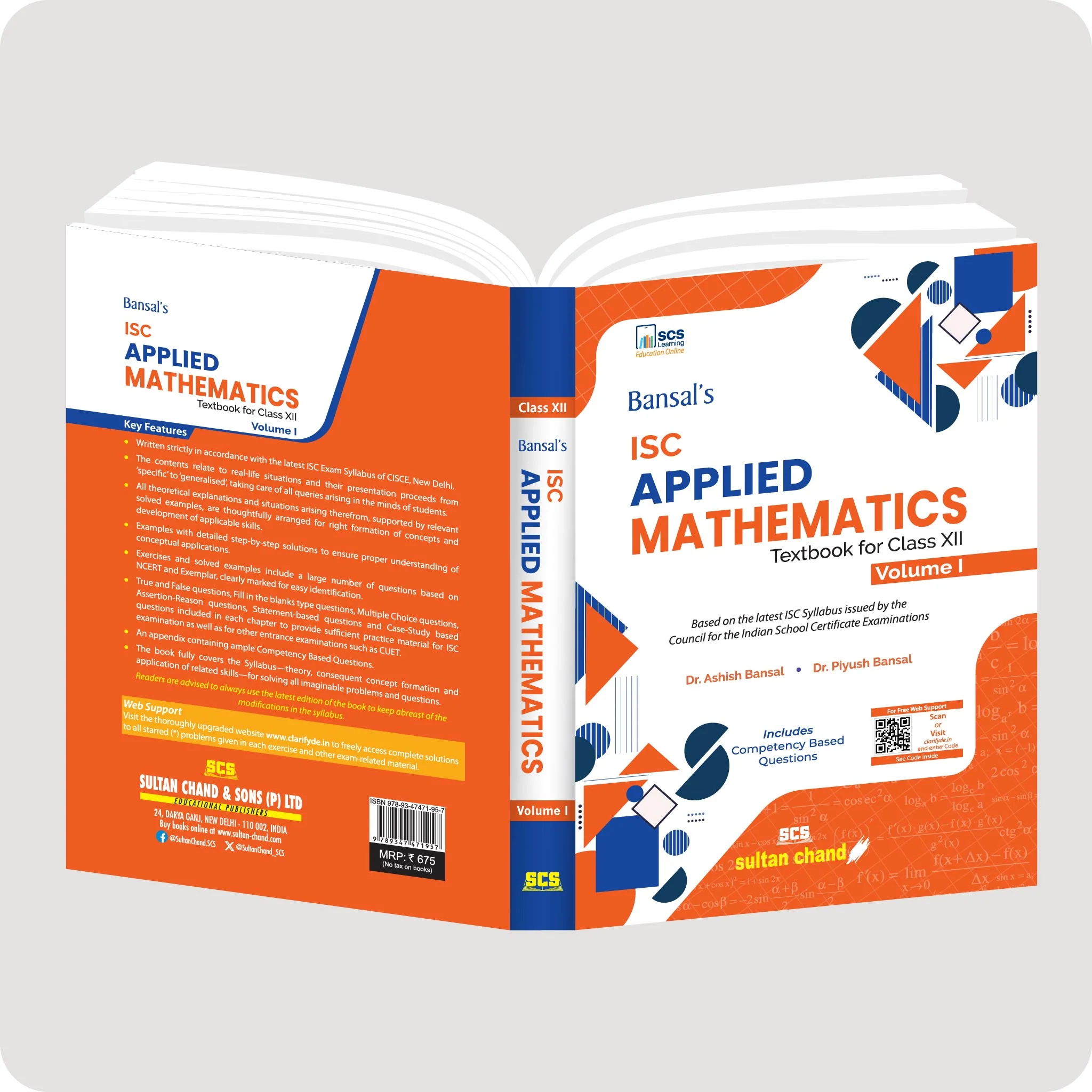 Bansal's Applied Mathematics Textbook for ISC Class 12 - Vol. I & II (2026-27 Session) - Image 8