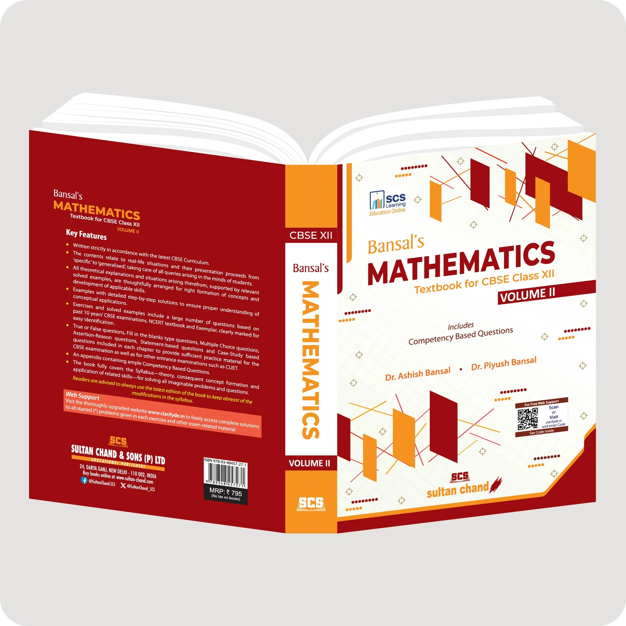 Bansal's Mathematics Textbook for CBSE Class 12 (Vol. I & II) | 2026-27 Session - Image 8