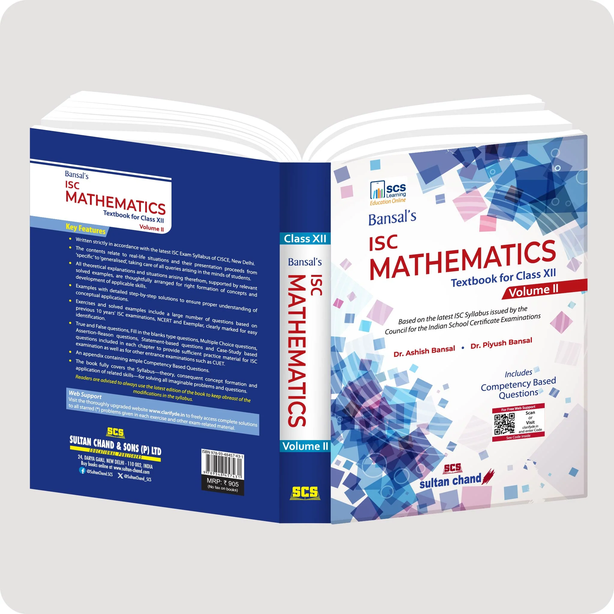 Bansal's ISC Mathematics Textbook for Class 12 - Vol. 2 (2026-27 Session) - Image 3