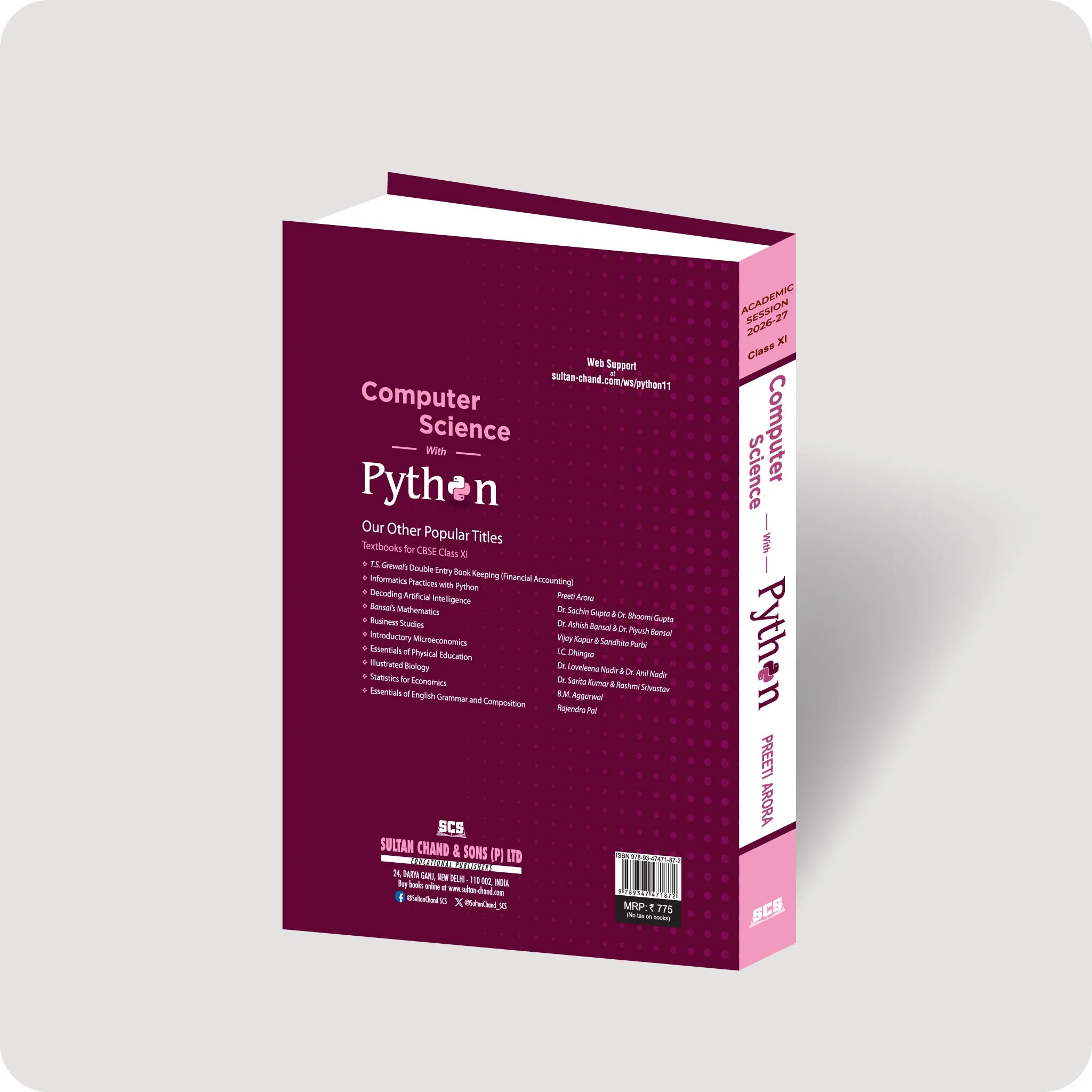 Computer Science with Python Textbook For CBSE Class 11 (2026–27 Session) - Image 2