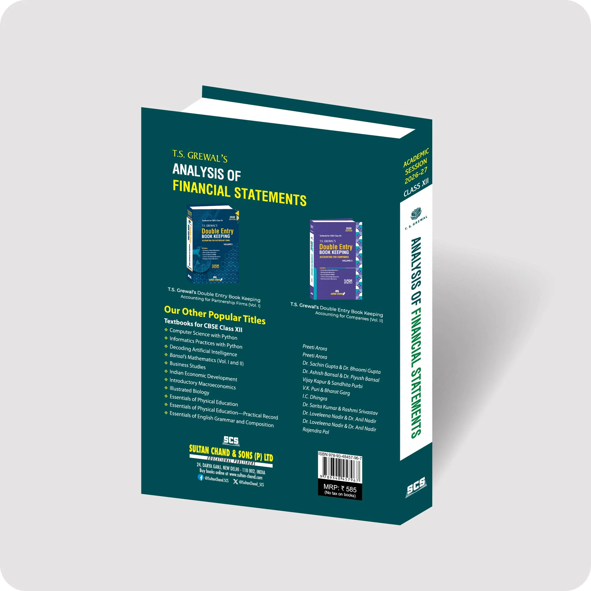 T.S. Grewal's Analysis of Financial Statements: Textbook for CBSE Class 12 (2026-27 Session) - Image 2