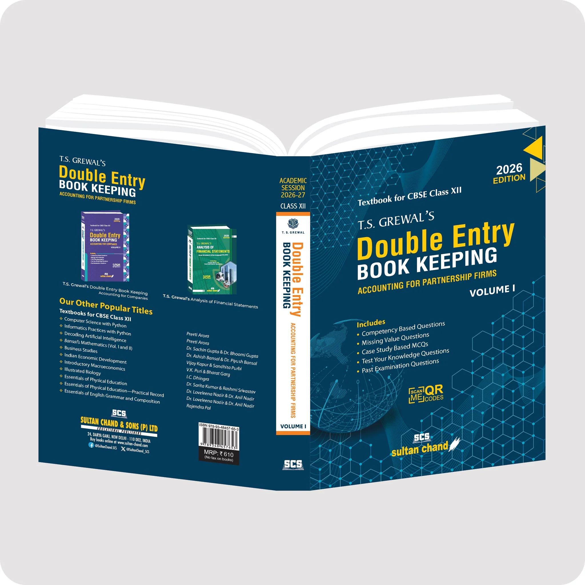 T.S. Grewal's Double Entry Book Keeping (Vol. 1) - Accounting For Partnership Firms: Textbook for CBSE Class 12 (2026-27 Session) - Image 3