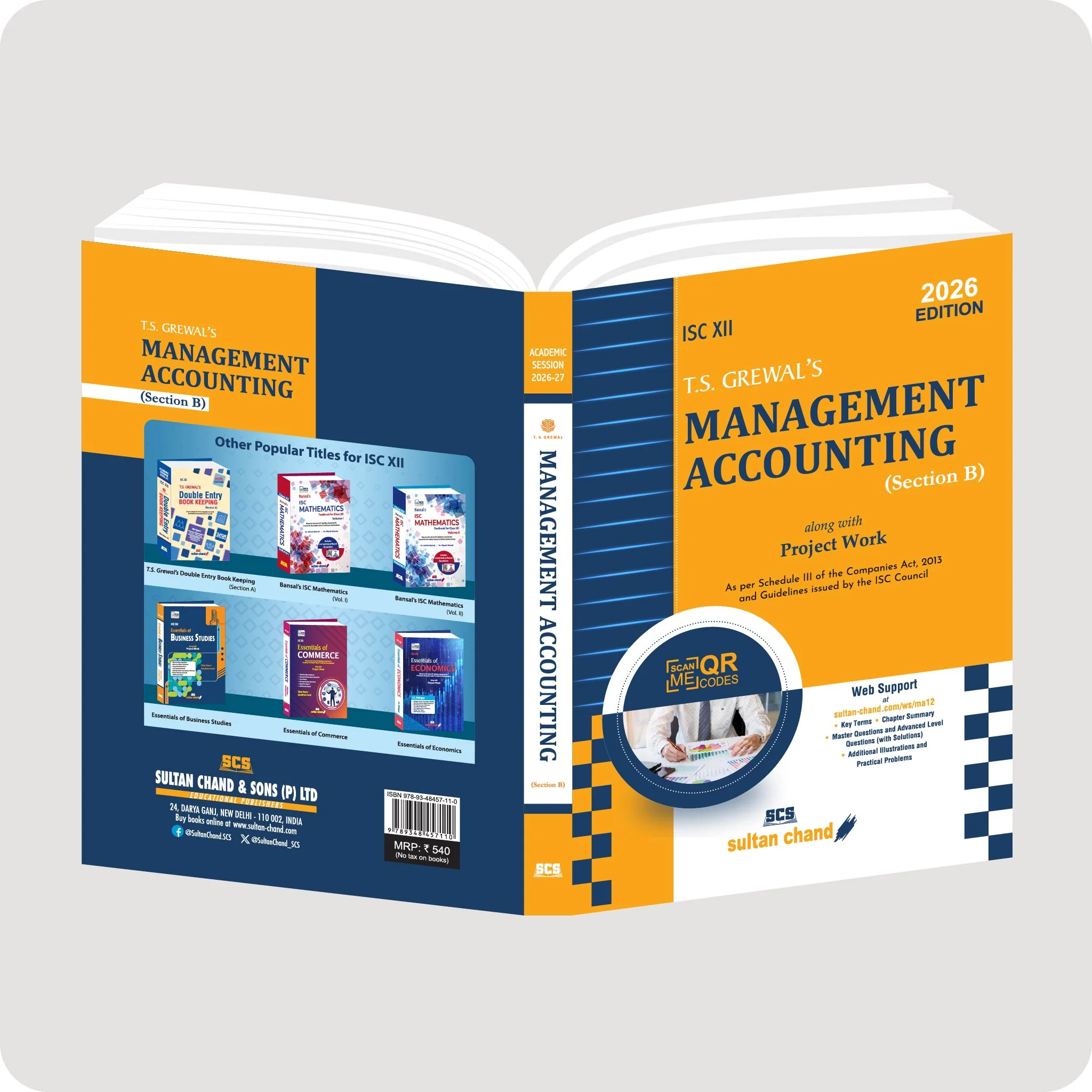 T.S. Grewal's Management Accounting (Section B) - Textbook for ISC Class 12 (2026-27 Session) - Image 3